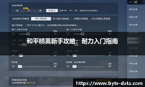 和平精英新手攻略：耐力入门指南