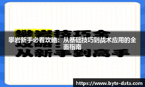 攀岩新手必看攻略：从基础技巧到战术应用的全面指南